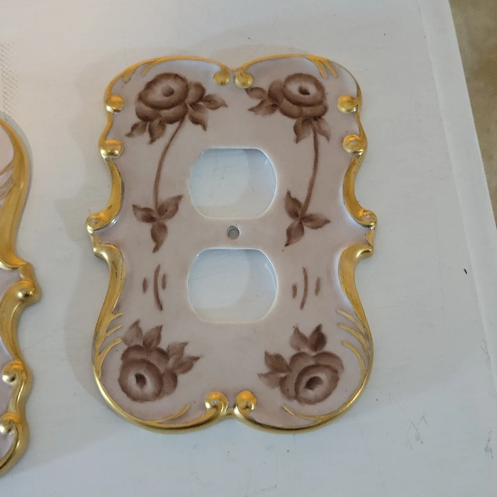 Outlet And Light Switch Handpainted And Gilding Covers - Picture 5 of 17